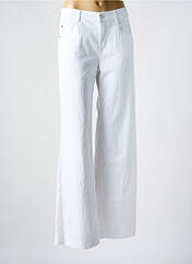 Pantalon flare blanc ANNA MONTANA pour femme seconde vue