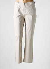 Pantalon slim beige ANNA MONTANA pour femme seconde vue