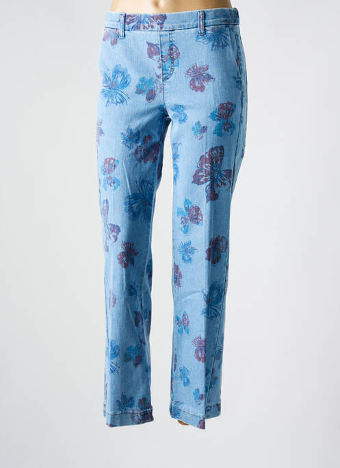 Jeans coupe slim bleu ANNA MONTANA pour femme