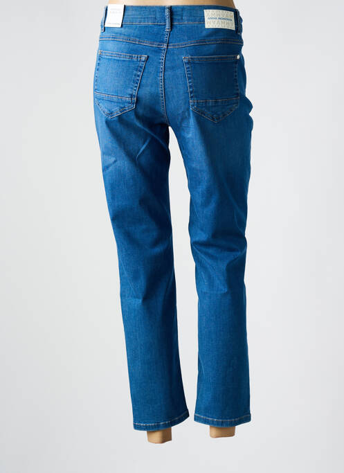 Jeans coupe slim bleu ANNA MONTANA pour femme