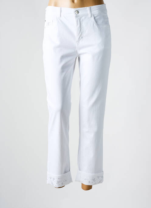 Pantalon 7/8 blanc ANNA MONTANA pour femme