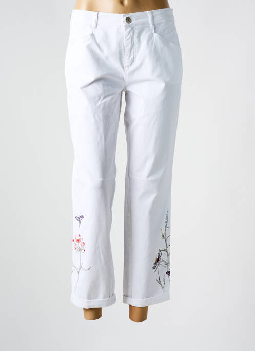 Pantalon 7/8 blanc ANNA MONTANA pour femme