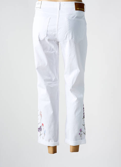 Pantalon 7/8 blanc ANNA MONTANA pour femme