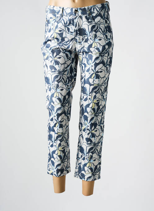 Pantalon 7/8 bleu ANNA MONTANA pour femme