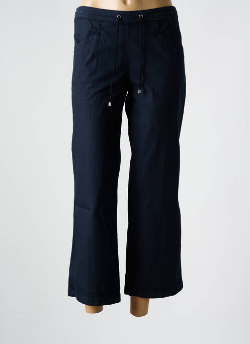 Pantalon 7/8 bleu ANNA MONTANA pour femme