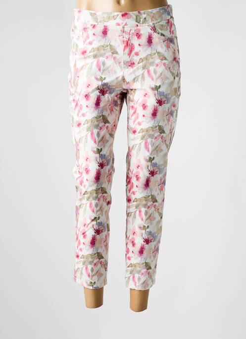 Pantalon 7/8 rose ANNA MONTANA pour femme