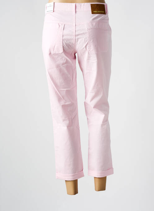 Pantalon 7/8 rose ANNA MONTANA pour femme
