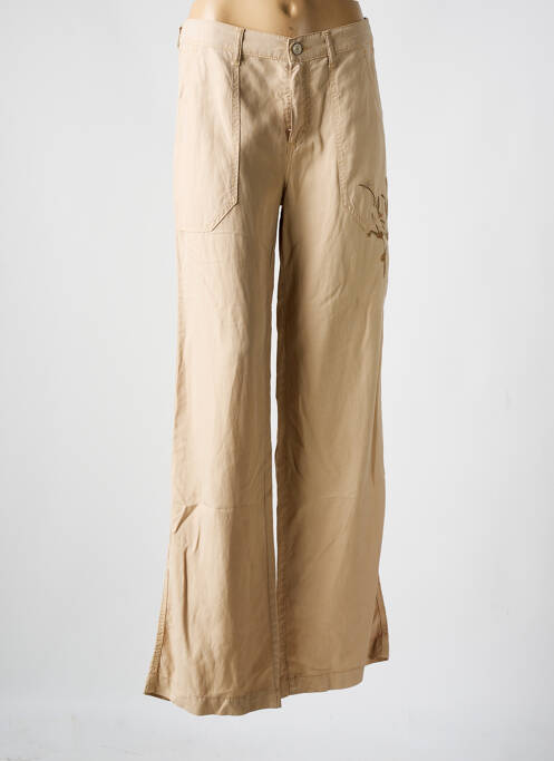 Pantalon droit beige ANNA MONTANA pour femme