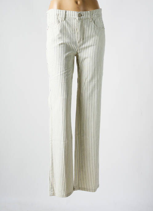 Pantalon droit beige ANNA MONTANA pour femme