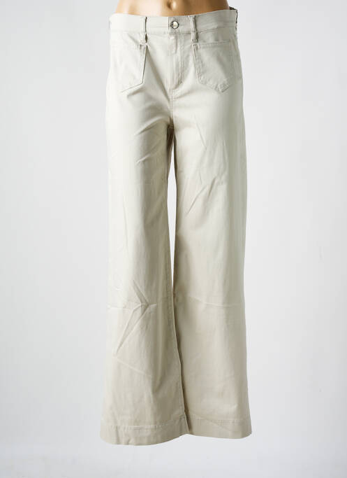 Pantalon flare beige ANNA MONTANA pour femme