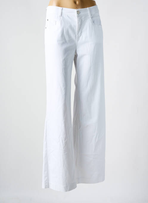 Pantalon flare blanc ANNA MONTANA pour femme