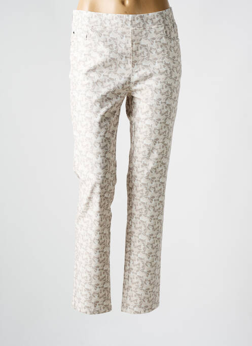 Pantalon slim beige ANNA MONTANA pour femme