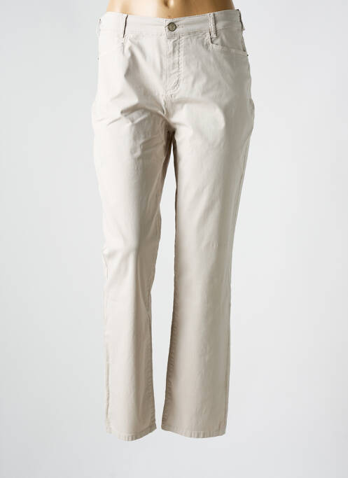 Pantalon slim beige ANNA MONTANA pour femme