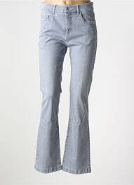 Jeans coupe droite stretch taille normale gris ANNA MONTANA femme