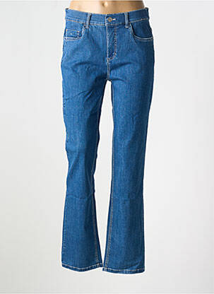 Jeans coupe droite stretch taille normale bleu ANNA MONTANA femme
