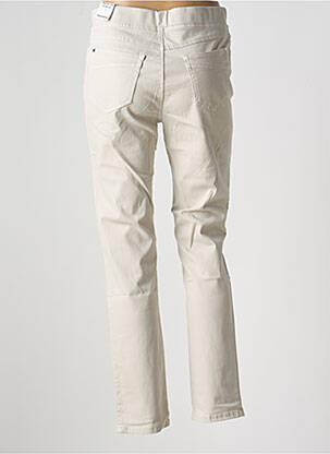 Pantalon slim taille élastique taille normale beige ANNA MONTANA femme