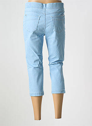 Pantacourt stretch taille normale bleu ANNA MONTANA femme