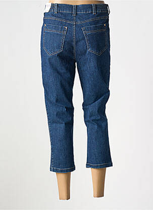 Pantacourt stretch taille normale bleu ANNA MONTANA femme