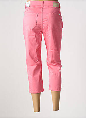 Pantacourt stretch taille normale rose ANNA MONTANA femme