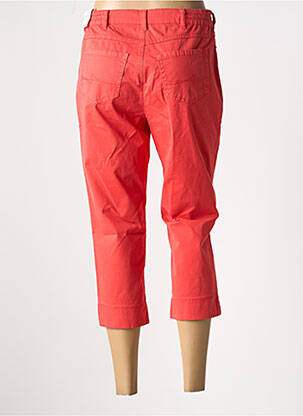 Pantacourt stretch taille normale rouge ANNA MONTANA femme