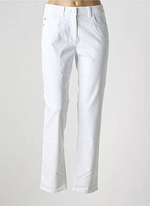 Jeans coupe droite blanc ANNA MONTANA pour femme