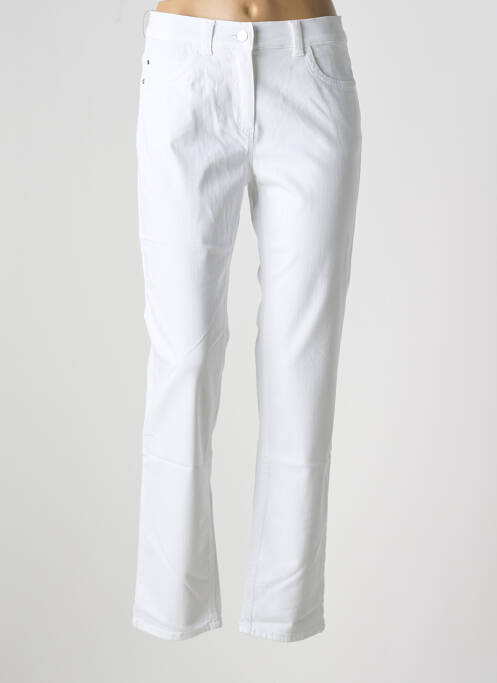 Jeans coupe droite blanc ANNA MONTANA pour femme