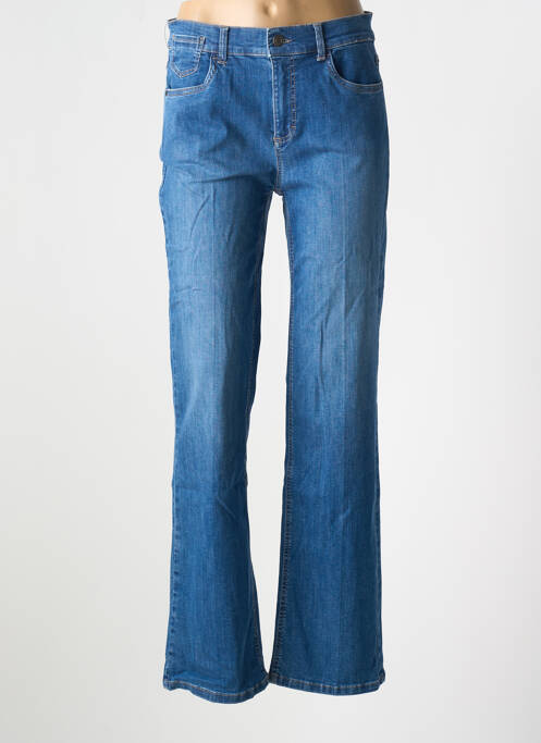 Jeans coupe droite bleu ANNA MONTANA pour femme