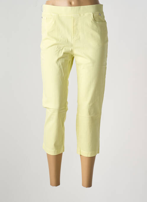 Pantacourt jaune ANNA MONTANA pour femme