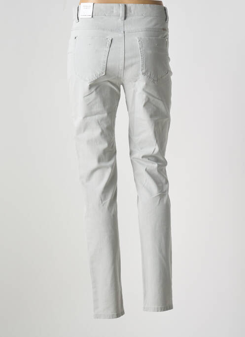 Pantalon slim gris ANNA MONTANA pour femme
