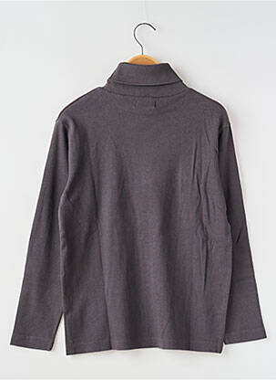 Pull col roulé stretch manches longues gris CKS garçon