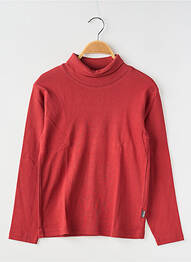 Pull col roulé manches longues manches longues rouge CKS garcon