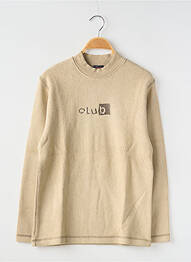 Pull coupe droite manches longues beige CKS garcon