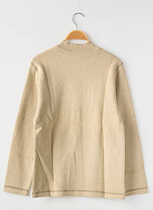 Pull coupe droite manches longues beige CKS garçon