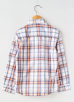 Chemise manches longues tissage popeline orange MAYORAL garçon