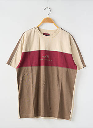 T-shirt coupe droite manches courtes beige CKS garcon