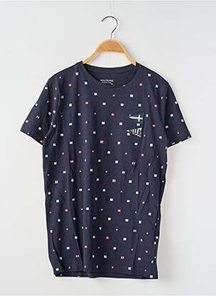 T-shirt coupe droite manches courtes bleu NUKUTAVAKE garcon
