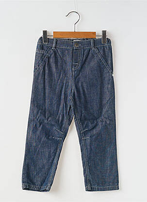 Pantalon droit coupe droite taille élastique bleu ELLE EST OU LA MER garcon