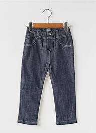 Pantalon slim taille normale taille élastique bleu ELLE EST OU LA MER enfant