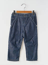 Pantalon droit coupe droite taille ajustable bleu ELLE EST OU LA MER garcon