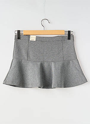 Jupe courte taille normale gris MAYORAL fille