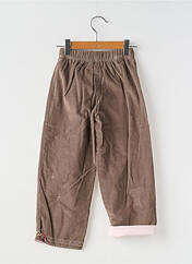 Pantalon droit marron LAPIN BLEU pour fille seconde vue