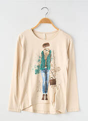T-shirt beige MAYORAL pour fille seconde vue