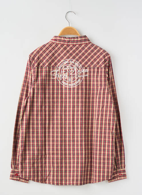 Chemise manches longues rouge CHEVIGNON pour garçon