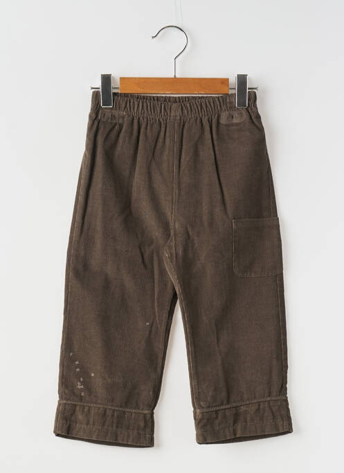 Pantalon droit marron COUDEMAIL pour fille