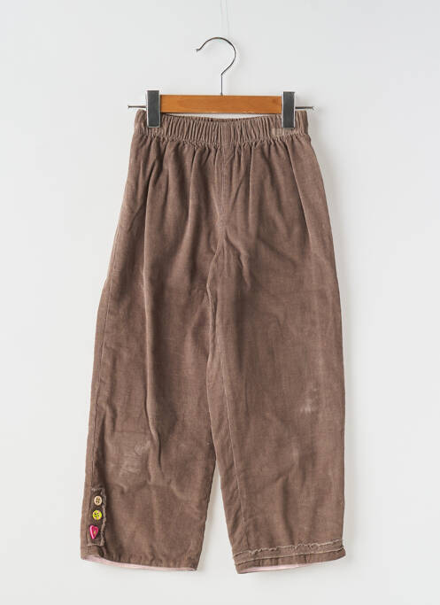 Pantalon droit marron LAPIN BLEU pour fille