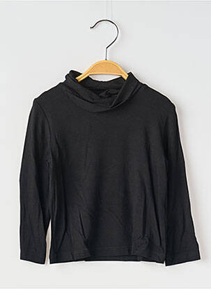 Sous-pull stretch manches longues noir COUDEMAIL fille