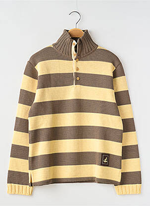Pull stretch manches longues jaune OCEAN SPIRIT garçon