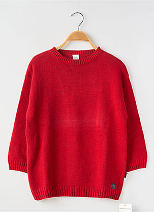 Pull stretch manches longues rouge KANZ garçon