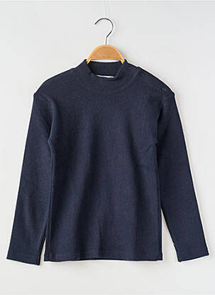 Pull stretch manches longues bleu BFD CREATION garçon