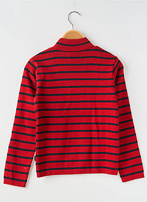 Pull stretch manches longues rouge COUDEMAIL garçon